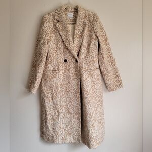 Nine West Leopard Print Tan Coat